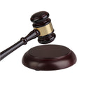 Handcrafted Wooden Wood Gavel Sound Block Gift for Lawyer Judge Auction Sale New