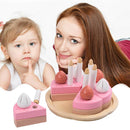 25pcs Pretend Play Food Cutting Decorating Birthday Party Cake Toys Set with