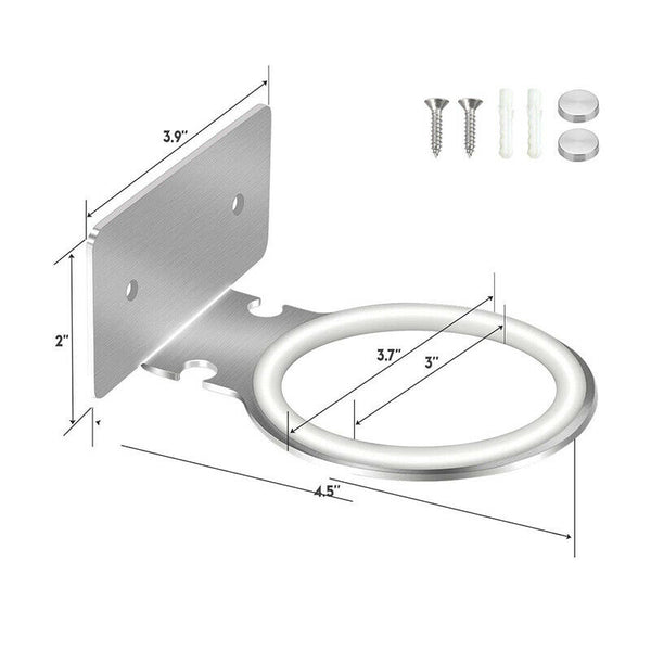 Self Adhesive Hair Dryer Holder, Wall Mounted Hairdryer Hanging Rack with P T3F6