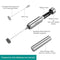 Milk Frother, Handheld Foam Maker, Portable Drink Mixer with 2 Whisk Head a N2N6
