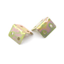 10 Pcs 25x25x16mm 90 Degree Metal Right Angle Bracket Shelf Support Popular BX