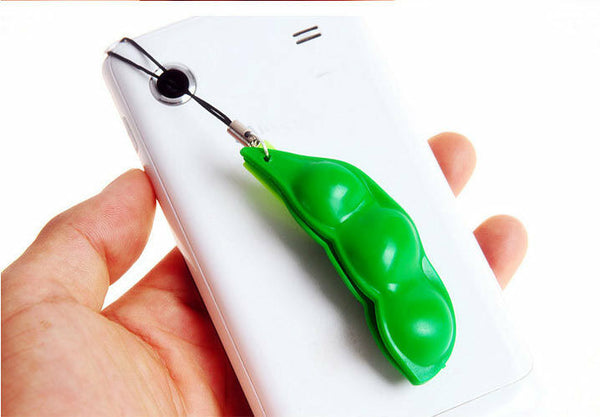 Fun Beans  Toys Keychain Pendants Anti Stress Ball Squeeze Funny Gadgets