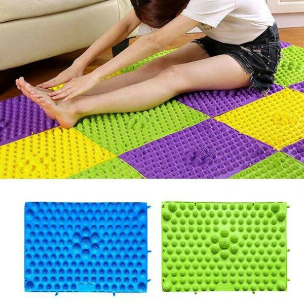 New Durable Reflexology Foot Massage Pad Toe Pressure Blood Circulation Pla H7Q4