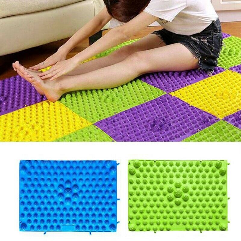 New Durable Reflexology Foot Massage Pad Toe Pressure Blood Circulation Pla H7Q4