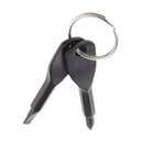 Screwdriver Charm Keychain Keyring Travel Hiking Outdoor Portable Tool Black