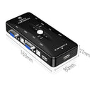 HW1702 Four Ports USB HDMI KVM Switch Box 4 in 1 Out 4K 1080P VGA Splitter