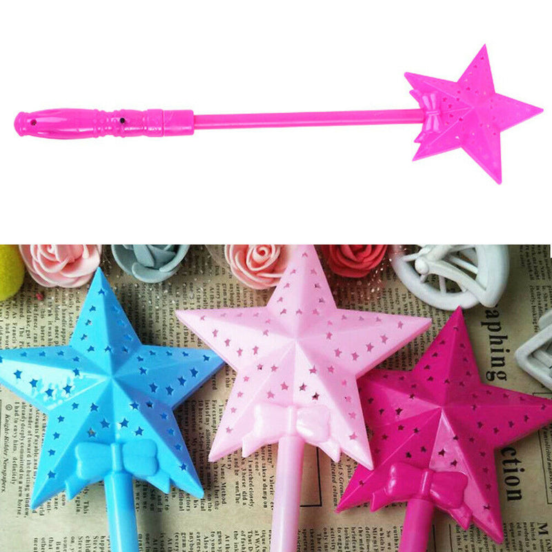 Xmas Star Shape Glow Sticks Bulk Light Up Plastic LED Wand Party Cheer Stick