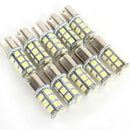 10Pcs BAY15D 18SMD 5050 LED 1157 12V Car Brake Stop Tail White Light Bul FRJ