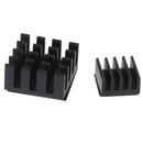 4pcs Black Aluminum Heatsink Cooler Cooling Kit For Raspberry Pi 3/2 /Rpi B+ TEU