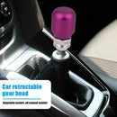 Telescopic Aluminum Alloy Car Gear Shift Knob Manual Transmission Gearstick Knob