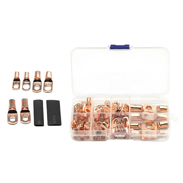 140pcs Assorted Car Auto Copper Ring Lug Terminal Wire Cable Crimp Connector
