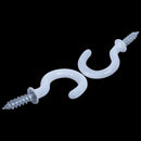 1.1 inchCup Mug Hooks Shouldered Metal Screw-in plastic coated Hanging whti Y7V7