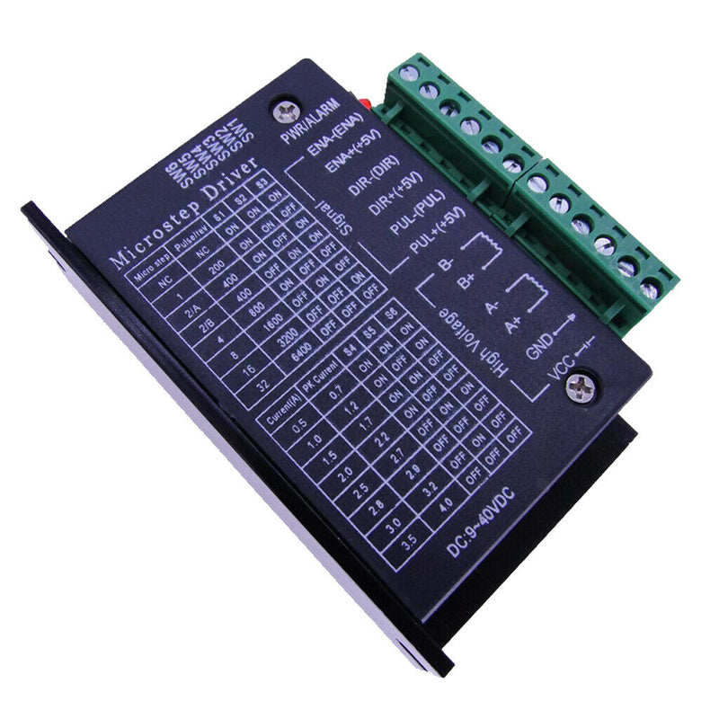 Nema42/57/86 Stepper Motor Driver Controller TB6600 4A 256micsteps 9~40VDC CNC
