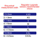 8pcs/set Size Reducer Ring Adjuster Guard Jewelry Soft TPU Clear Resizer Smooth