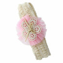 hair band floral pattern pink for baby
