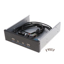 5.25'' Optic Front Panel USB Hub With Dual USB2.0 2Ports &HD AUDIO port