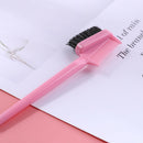 Double Sided Hair Edge Brushes Comb Pin Tail Hair Styling Tool (Pink) A