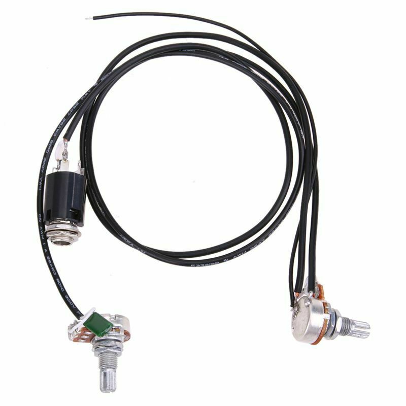 Guitar Passive Volume and Tone Control Wiring Harness with 6.3mm Input Sock