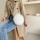 Shoulder Bag Fashion Faux Fur Handbag Soft and Comfortable Suede Handbag Ro E2Y4