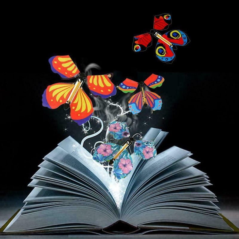 Card Magic Flying Plastic Butterfly Surprise Birthday AU Christmas G2D3