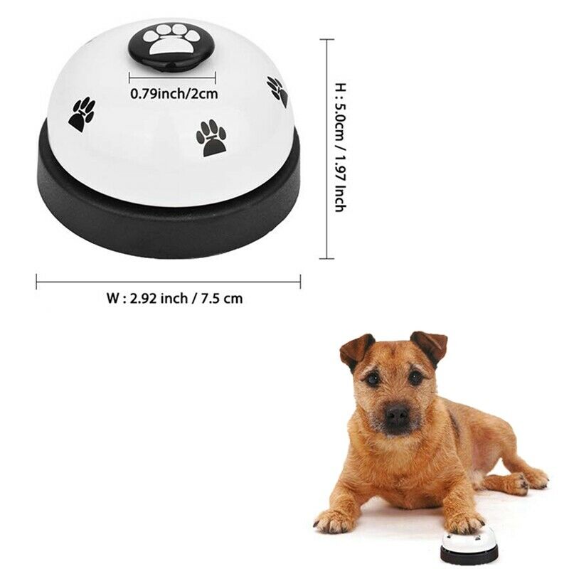 Pet Bell, 2 Pack Metal Bell Dog Training With Non Skid Rubber Bottoms Dog D Z9M1