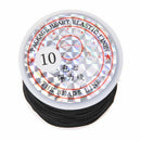 Roll Cord Tape Elastic String 1mm Black Length 24m D8X4
