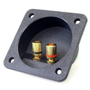 DIY Home Car Stereo Screw Cup Connectors Subwoofer Plugs 2-Way Speaker Box
