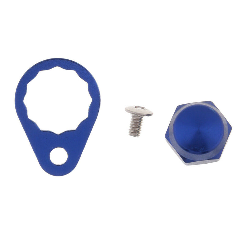 3pcs Baitcasting Fishing Reel Handle Crank Nuts Plate Screw Cap, Right Hand