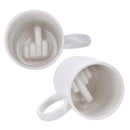 Up Yours Mug Middle Finger Mug Coffee Cup with Ceramic Material Mug Tee SRAU FT