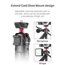 Universal Ulanzi MT-16 Mini Vlog Tripod Retractable Selfie Stick Phone Holder