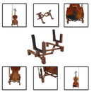 1x Violin Folding Stand Musical Instrument Fiddle Floor Holder Display S DVB