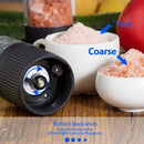 Battery Operated Salt and Pepper Grinder Set - Electric Automatic One Hande