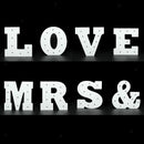 Wooden 6" LED Marquee Letter Lights Circus Style Alphabet Light Up Signs R