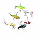 6pcs/lot 12g 5.5cm fishing lures set spoon Metal VIB sequins Fish hard bait