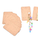 100Pcs  Earrings Necklace Holder Display Cards Jewelry Display Kraft Cards La BX