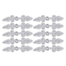 20 Pair Heart Satin Fabric Sewing Chinese Closure Knot Cheongsam Frog Button