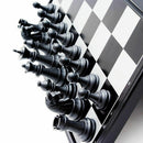 folding Magnetic chess board portable set with pieces camping games sport N9B4