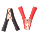 2Pcs 100A Booster Battery Cable Clips,  3.5 inch Red Black Insulated Test Clamps