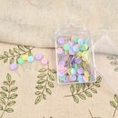 100pcs/bag Pins Mixed Colors Sewing Patchwork Pins Flower Head Pins Sewing  G8S2