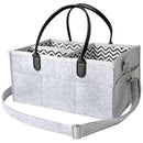 Gray white New Folding Premium Baby Diaper Caddy Organizer Portable Nursery