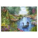 River DIY Full Drill Round Diamond Painting Embroidery Kit Needlework Decor