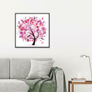 5D DIY Diamond Painting Happiness Tree Cross Stitch Embroidery (Pink)