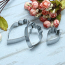 Stainless Steel Peony Flower Petal Fondant Cookie Cutter Set Metal Mould
