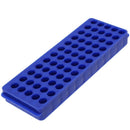 Laboratory Lab Plastic 60 Sockets 11mm Diameter Test Tube Stand Holder Blue R8D7