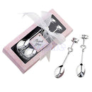 New 1 Pair LOVE Drink Tea Coffee Spoon Bridal Shower Wedding Party Favor Gift