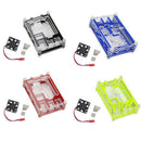 Clear Acrylic Case Shell Enclosure Box +Cooling Fan For Raspberry Pi 3 B +  3C