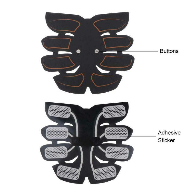 Abs Stimulator Toning Belt Gym Abdominal Muscle Trainer Fitness Toner 10 Gel Pad