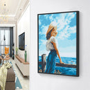 5D DIY Diamond Painting Women Full Round Drill Drawing Home Decor (A421)
