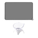 1 Set  Cat Elevated Bowls Raised Feeder +Silicone Feeder Mat With Stand