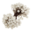 40-head Mini Artificial Fruit Berry Christmas Wedding Decoration White